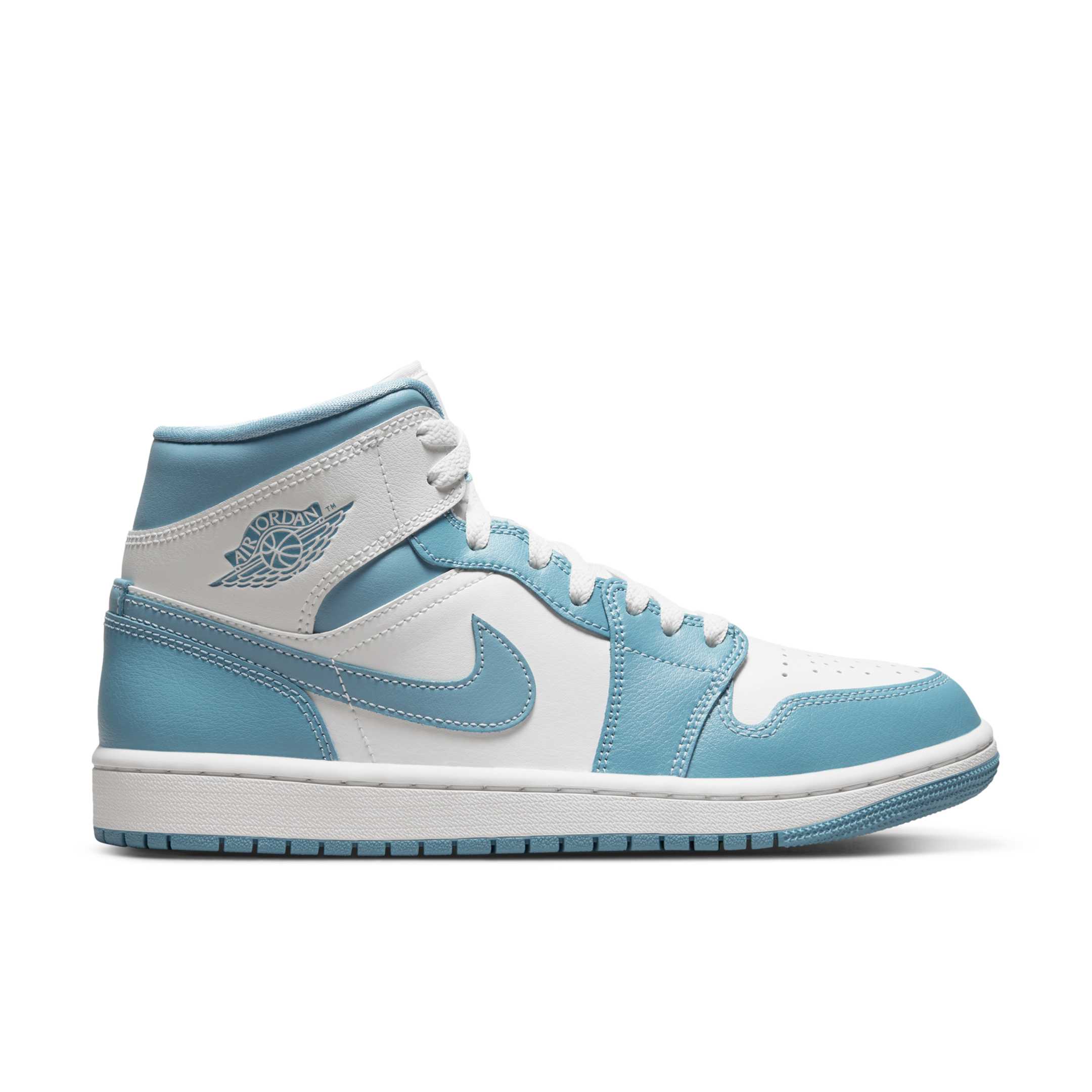 Tenis Nike Air Jordan 1 Mid Unc Se Branco/azul