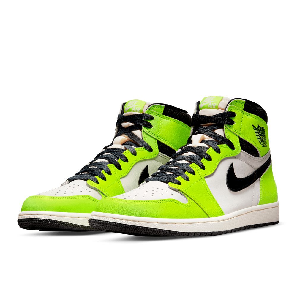 Tênis Nike Air Jordan 1 High Og Branco/verde