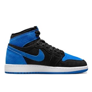 Tênis Juvenil Nike Air Jordan 1 High Og Gs "royal Re-imaginated" Preto/azul