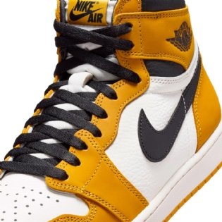 Tênis Nike Air Jordan 1 High Og " Yellow Ochre " Branco/amarelo