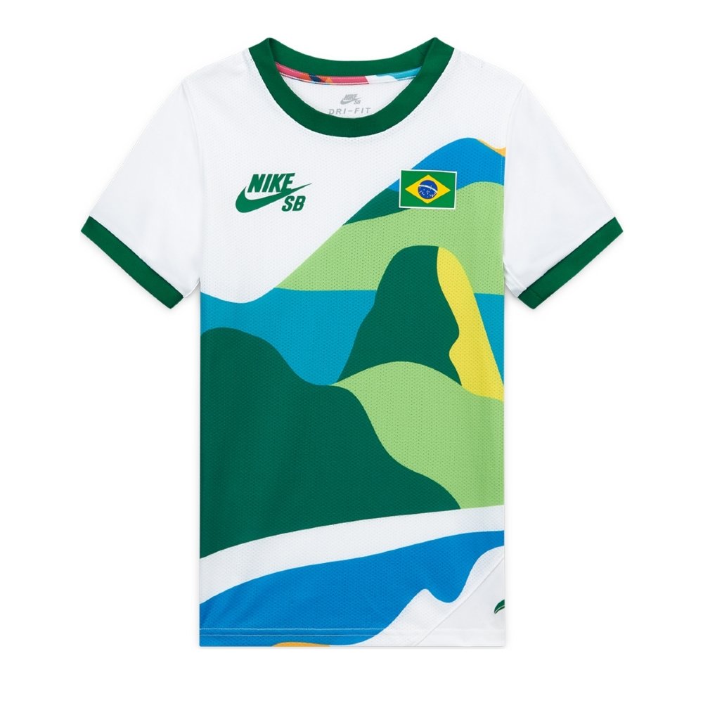 Camiseta Nike Sb Brasil Kids Colorido